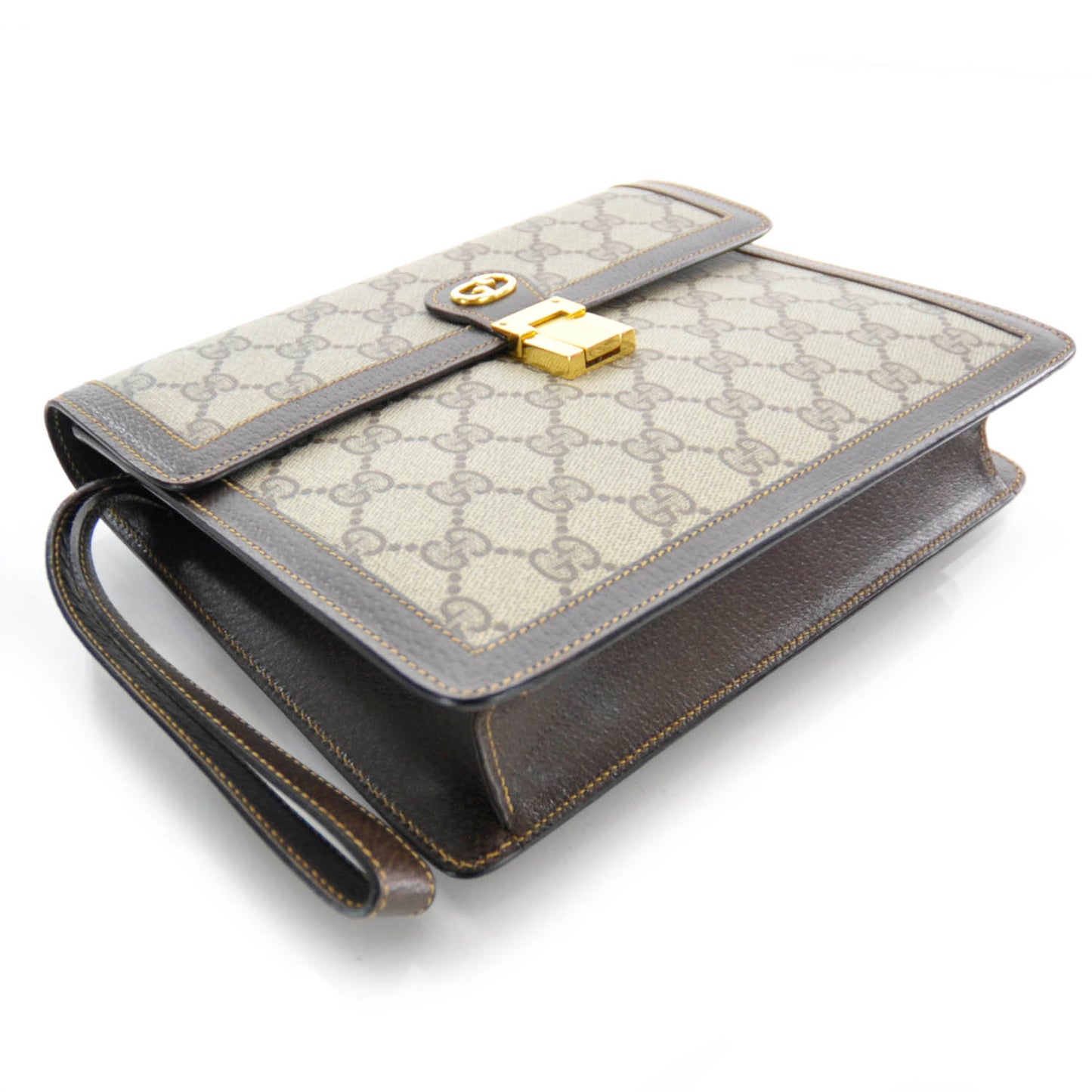 GG Supreme Monogram Clutch w Wallet