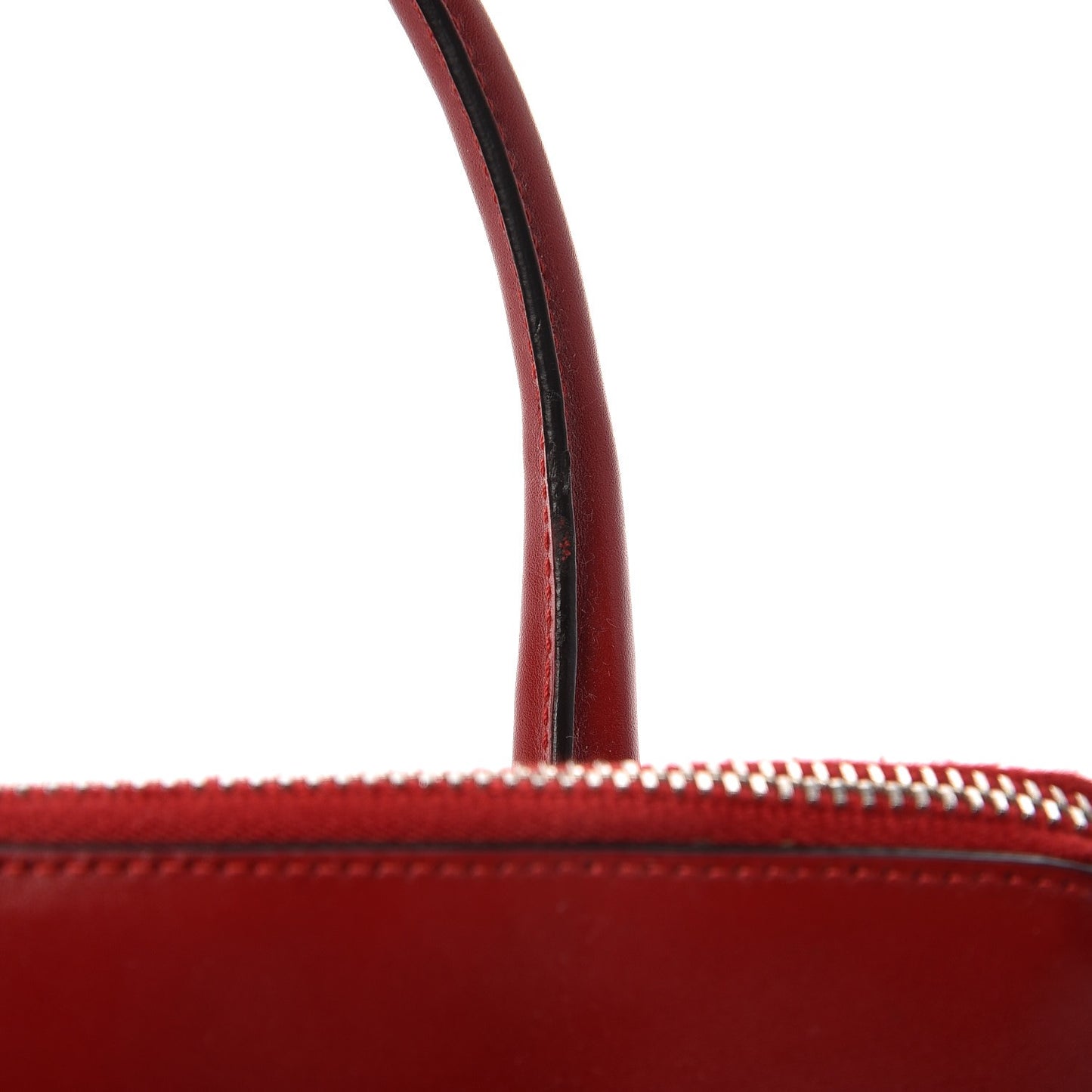Box Calfskin Mini Frame Bowler Rosso