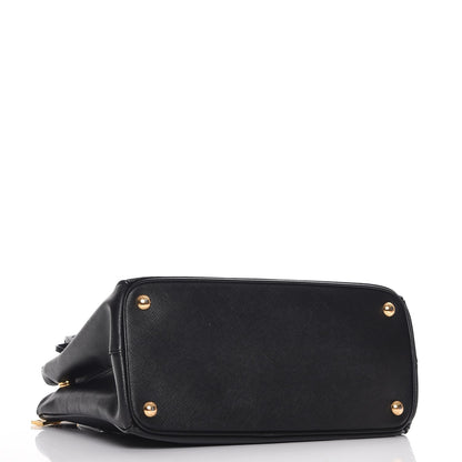 Prada Saffiano Small Galleria Double Zip Tote Black 5 of 9