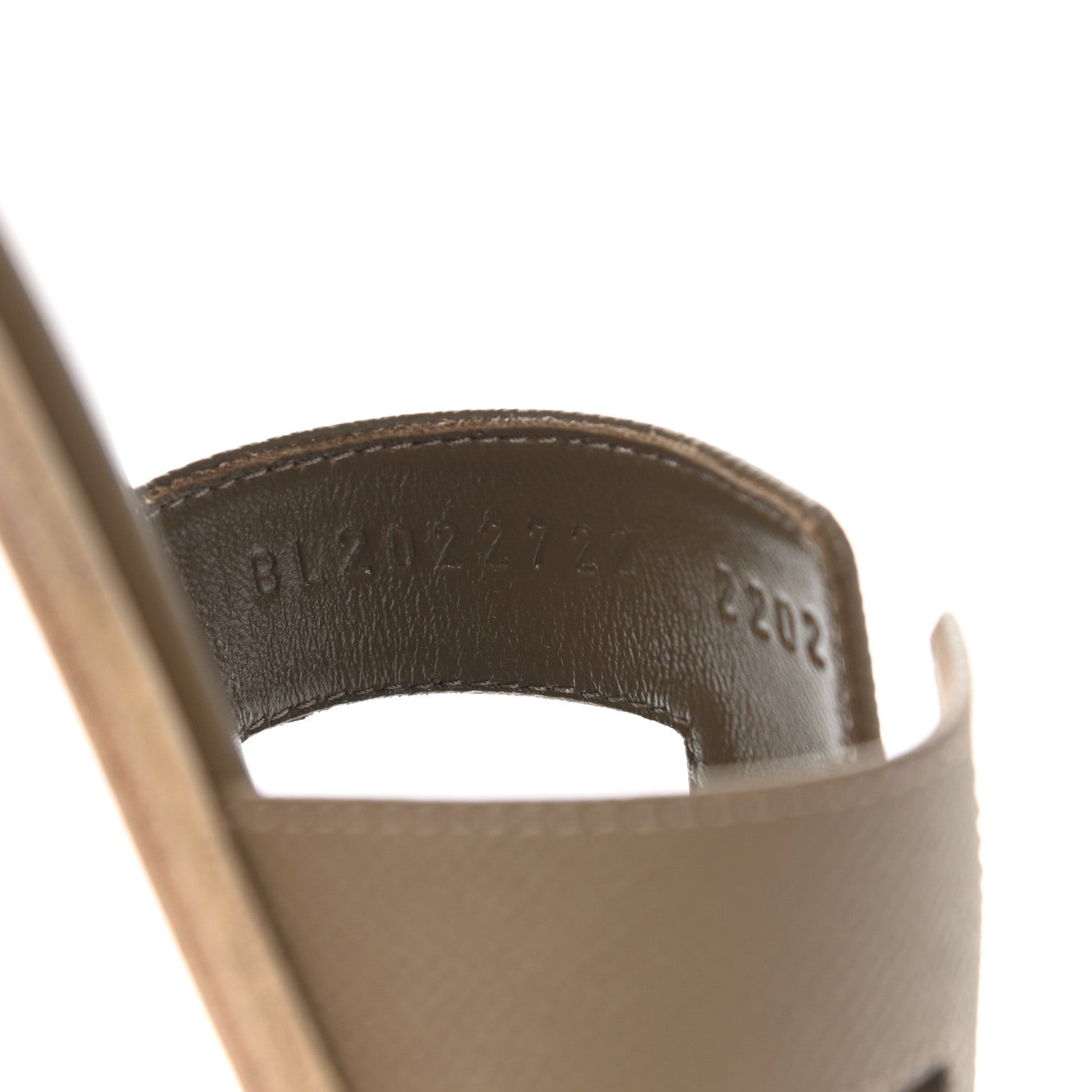 Hermes Epsom Oran Sandals 39 Etoupe 8 of 9