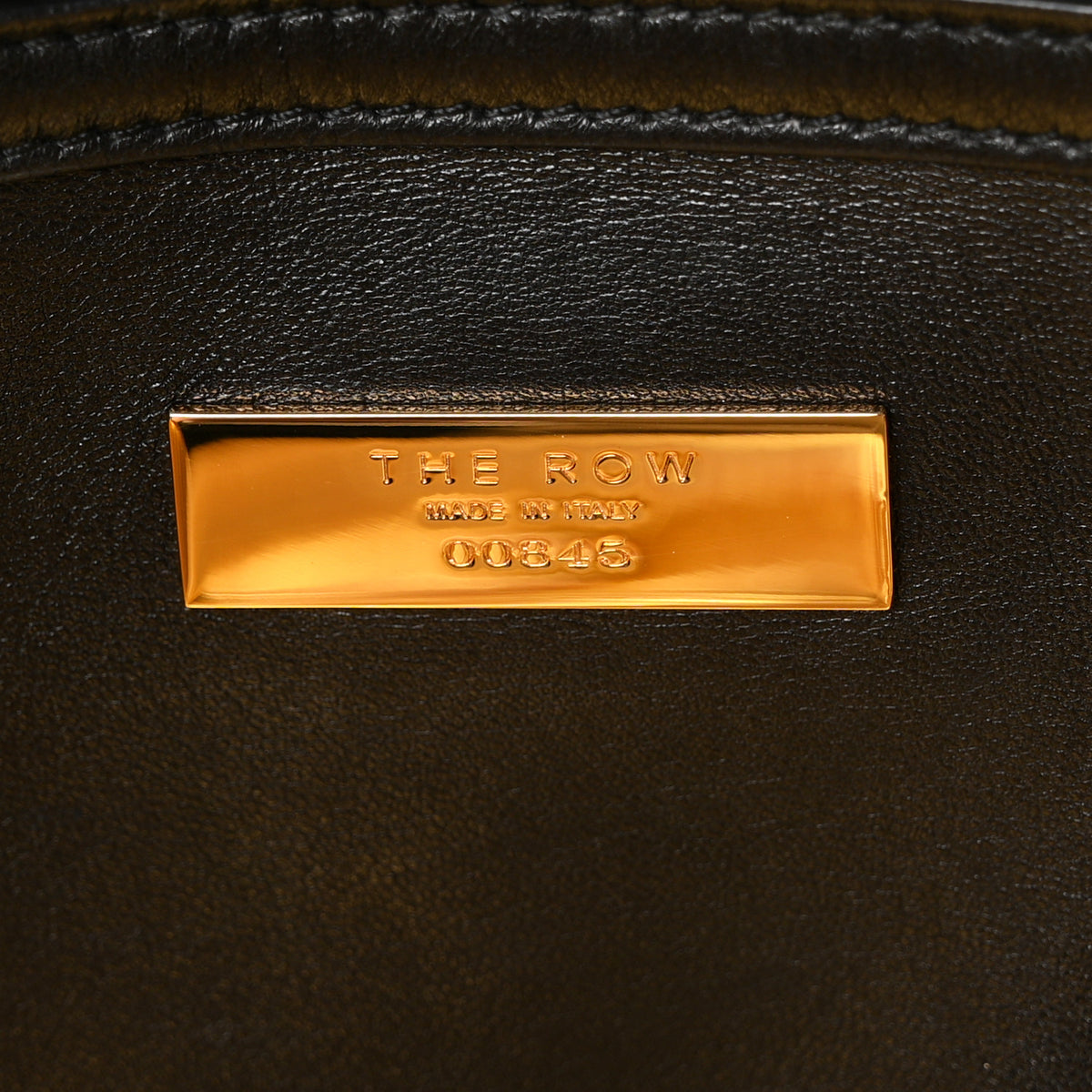 Metallic Calfskin Geo Margaux Bag Gold