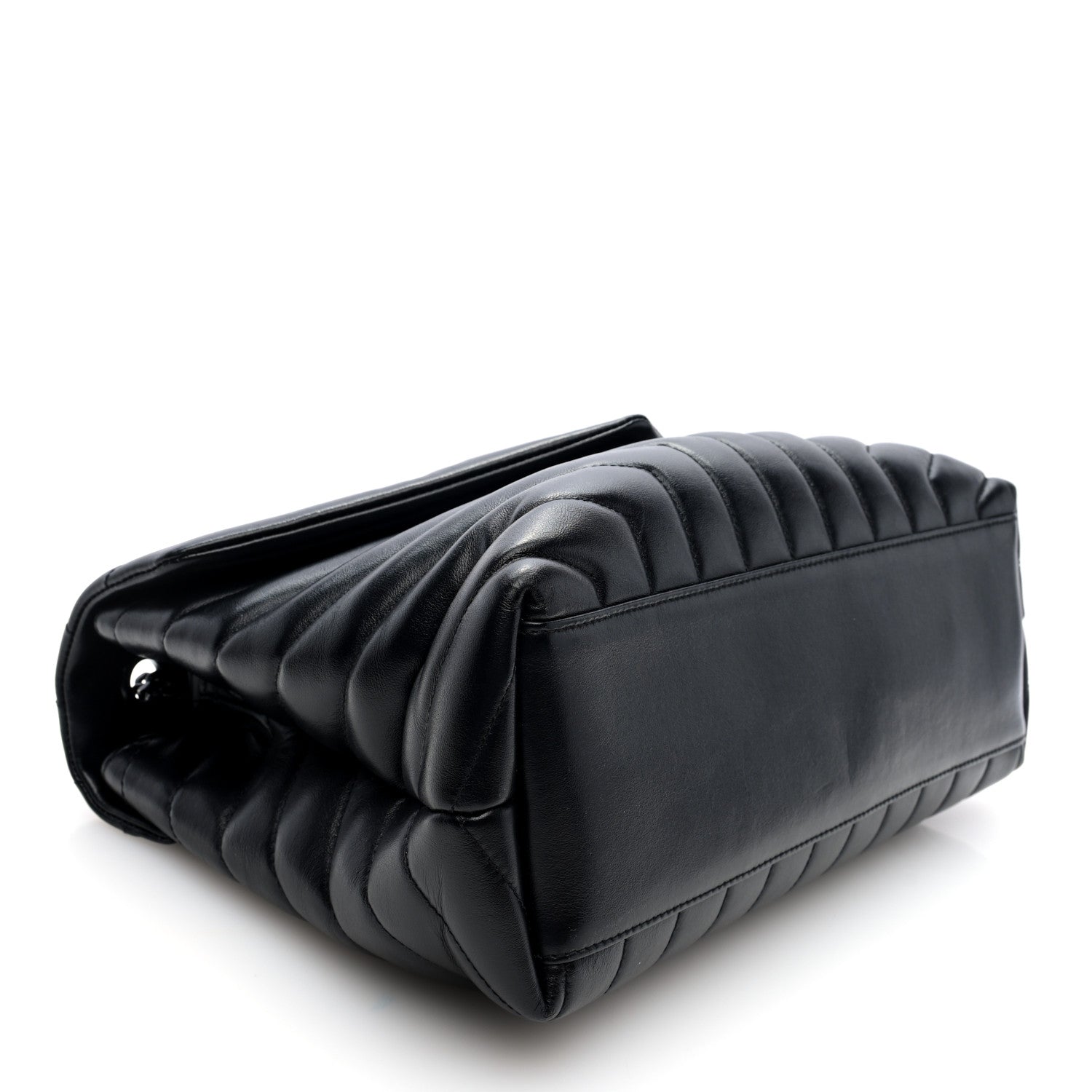 Saint Laurent Calfskin Y Quilted Monogram Monochrome Medium Loulou Chain Satchel Black 4 of 9