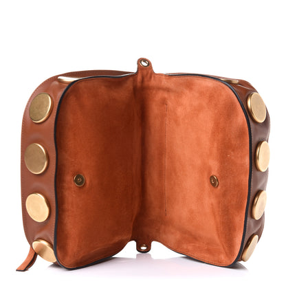 Chloe Suede Smooth Calfskin Kurtis Shoulder Bag Classic Tobacco 5 of 9