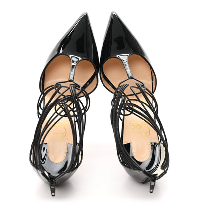 Christian Louboutin Patent Kid Confusa 100 Pumps 38 Black 2 of 10