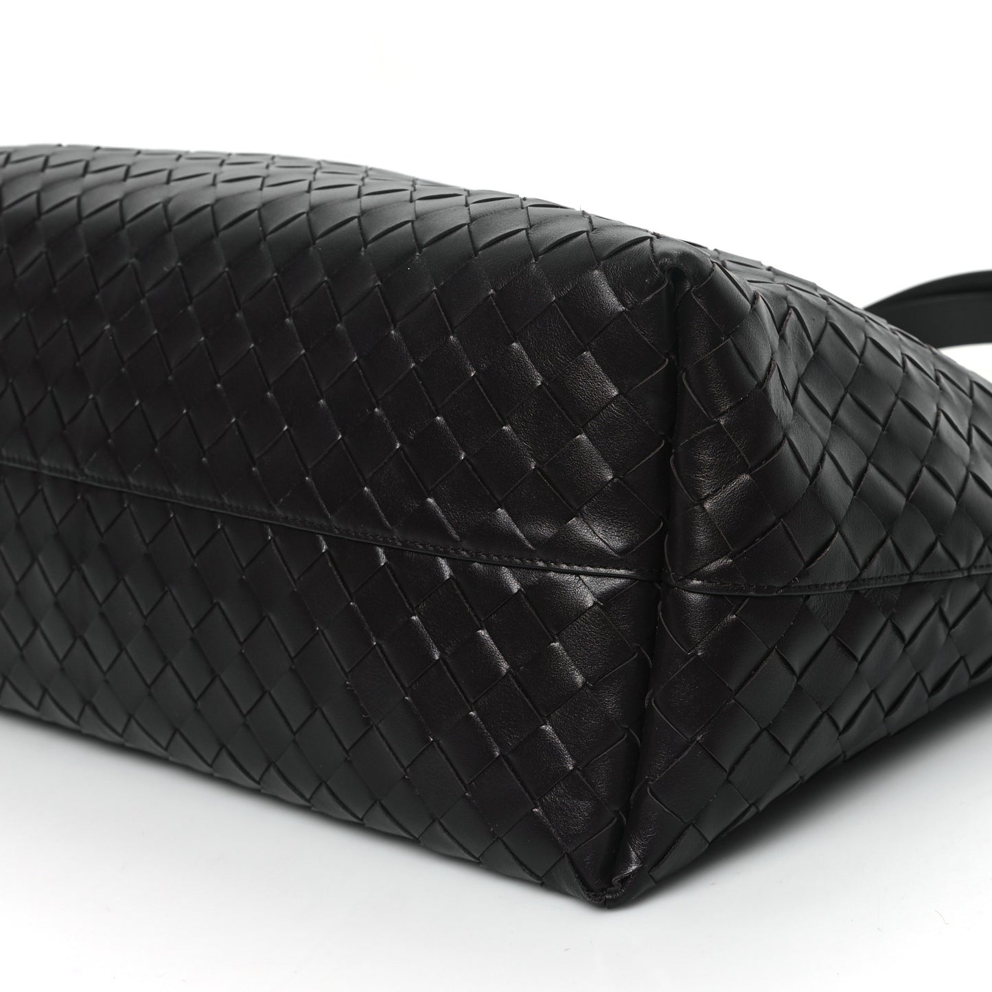 Calfskin Intrecciato Large Zipped Tote Fondant