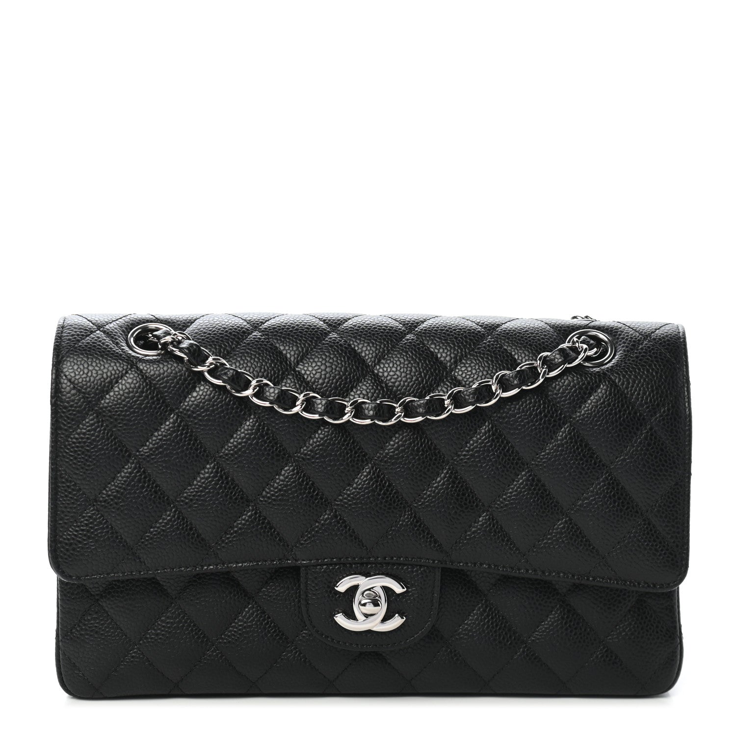 Chanel Caviar Quilted Medium Double Flap Black 1 of 9