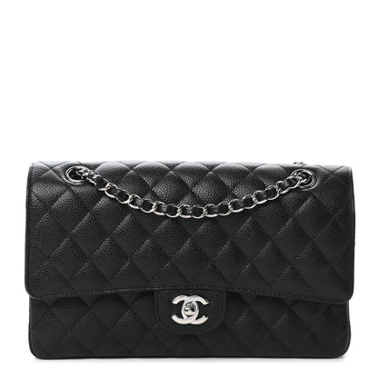 Chanel Caviar Quilted Medium Double Flap Black 1 of 9