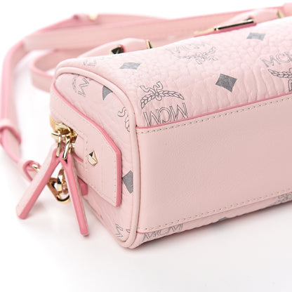 MCM Visetos Mini Essential Boston Powder Pink 7 of 9
