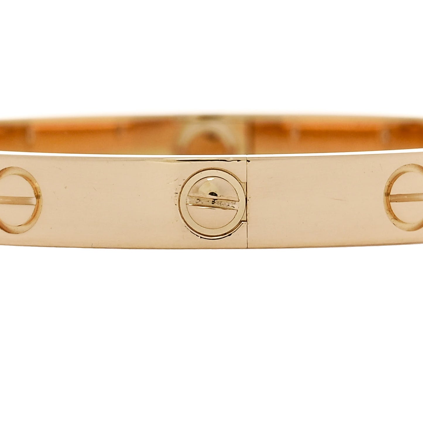 18K Yellow Gold 4 Diamond LOVE Bracelet 16