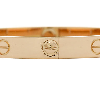 Cartier 18K Yellow Gold 4 Diamond LOVE Bracelet 16 4 of 9