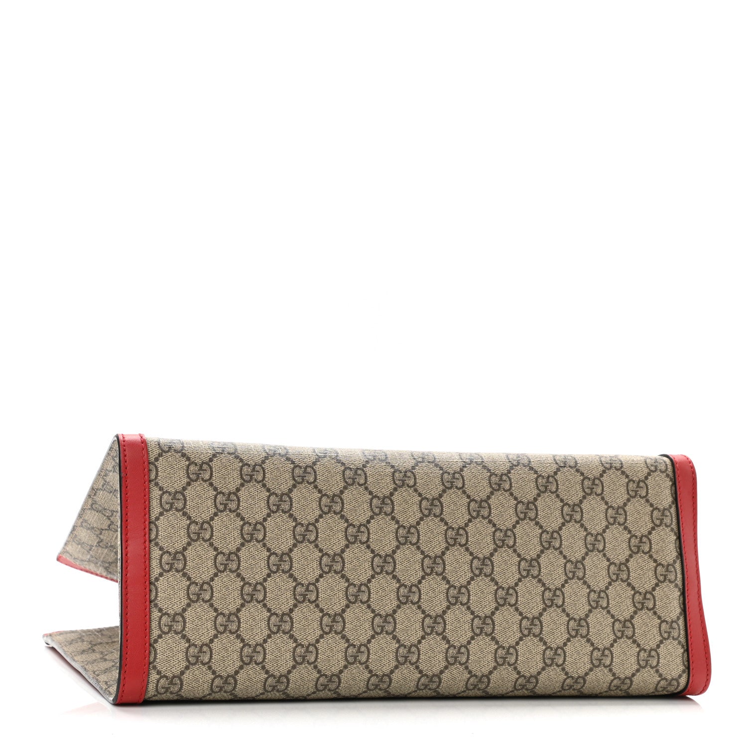 Gucci GG Supreme Monogram Medium Padlock Tote Red 4 of 10