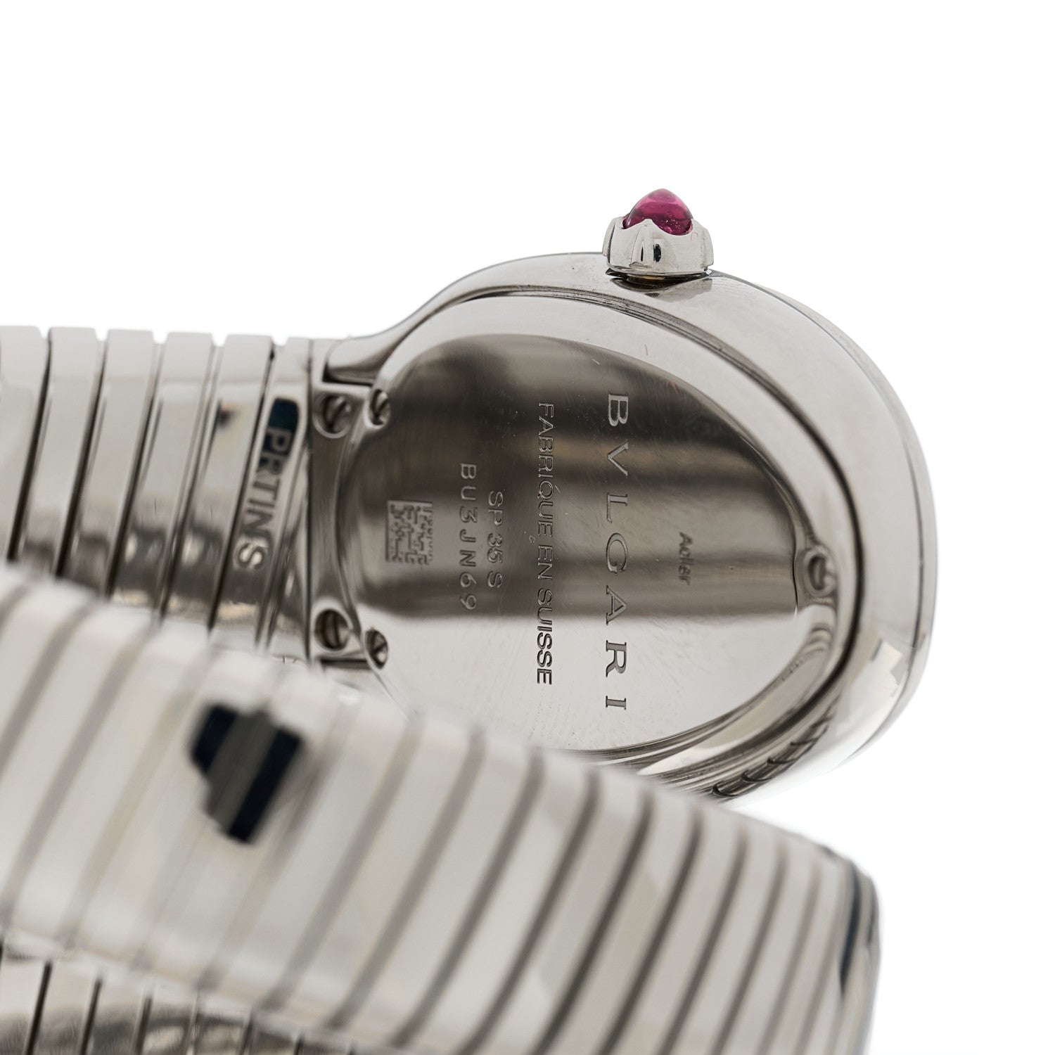 Bulgari Stainless Steel 35mm Serpenti Tubogas Double Spiral Quartz Watch 4 of 5