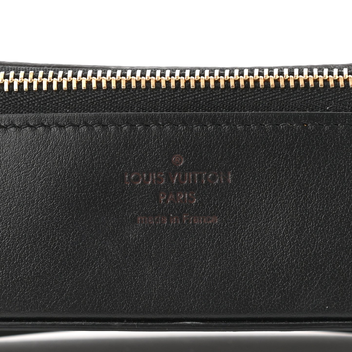 Monogram Emilie Zippered Sunglasses Case Black