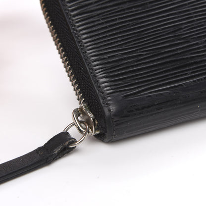 Louis Vuitton Epi Clemence Wallet Black 8 of 12