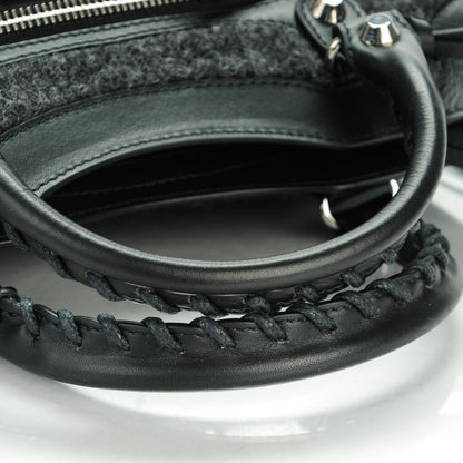 Balenciaga Alpaca Calfskin Classic Silver Hardware Mini City Black 4 of 8