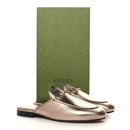 Gucci Nappa Silk Womens Princetown Mules 36 Rame 11 of 11