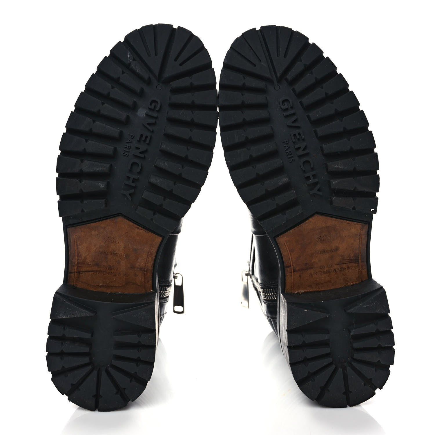 Givenchy Calfskin Combat Boots 39.5 Black 5 of 10