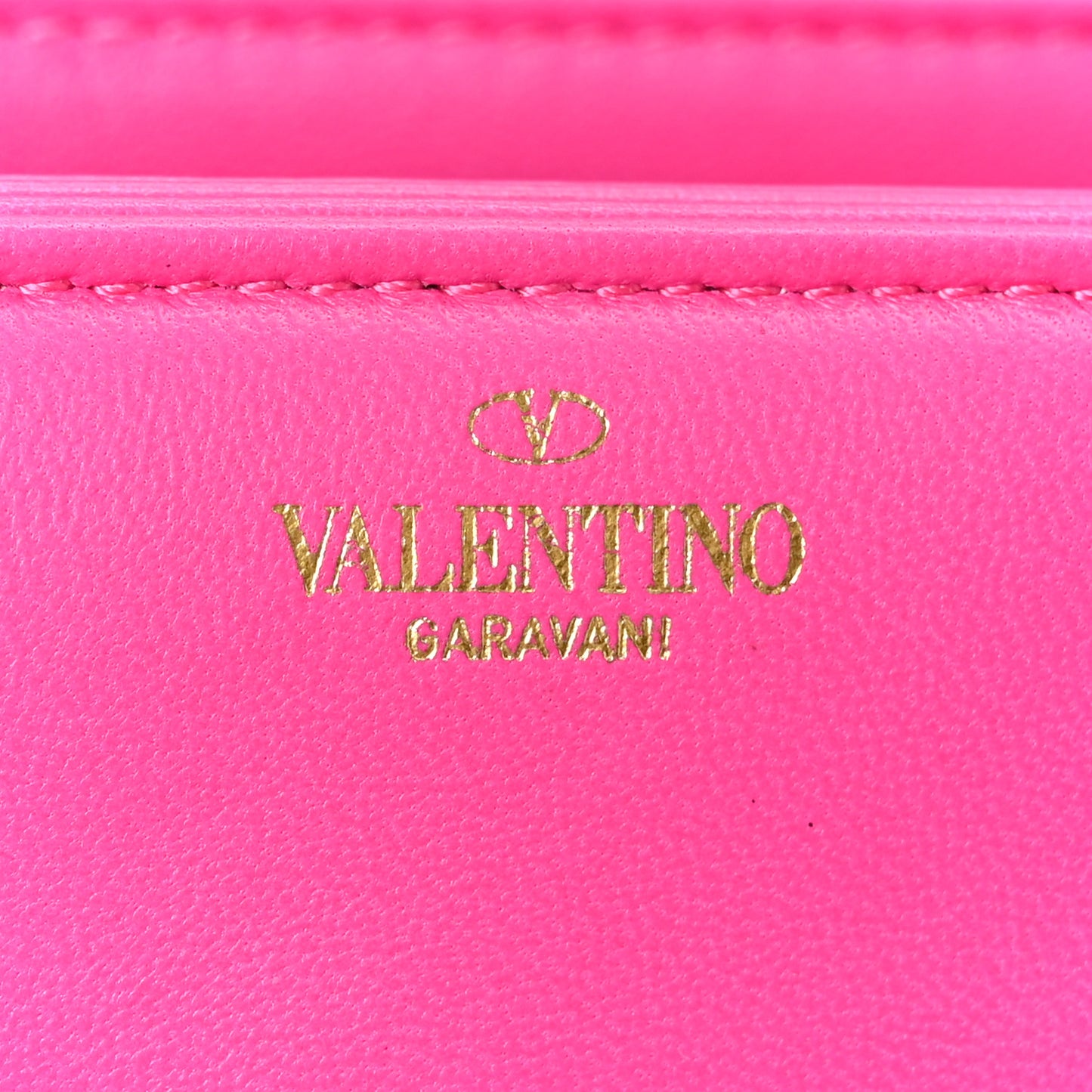 Nappa Monochrome One Stud Chain Clutch Pink PP