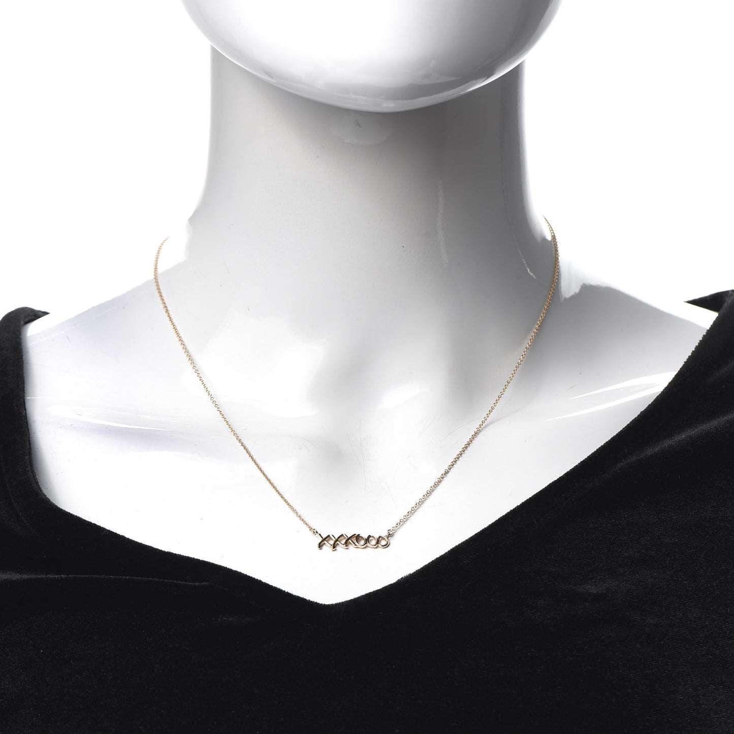 18K Rose Gold Paloma's Graffiti Love and Kisses Pendant Necklace