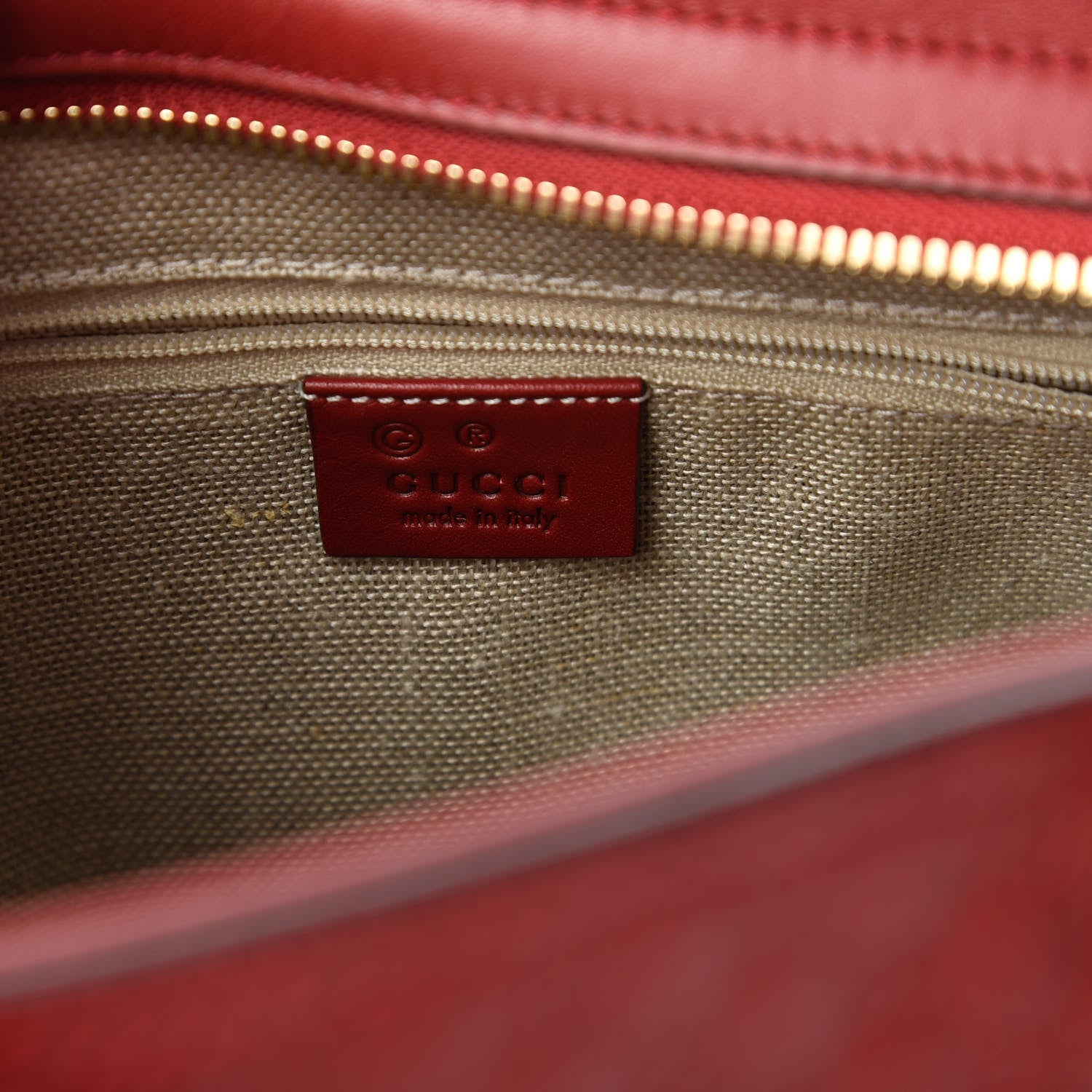 Gucci Microguccissima Small Bree Tote Red 8 of 11
