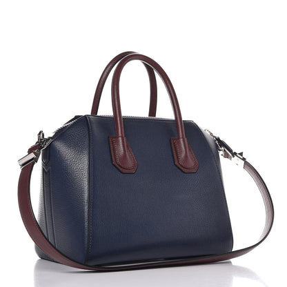 Givenchy Sugar Goatskin Tri-Color Small Antigona Navy Burgundy 4 of 12