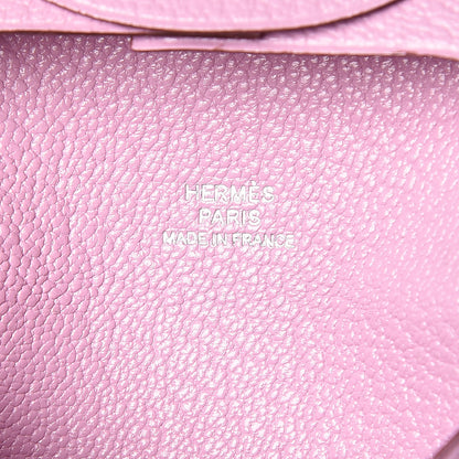 Hermes Chevre Mysore Bastia Coin Purse Mauve Sylvestre 6 of 8