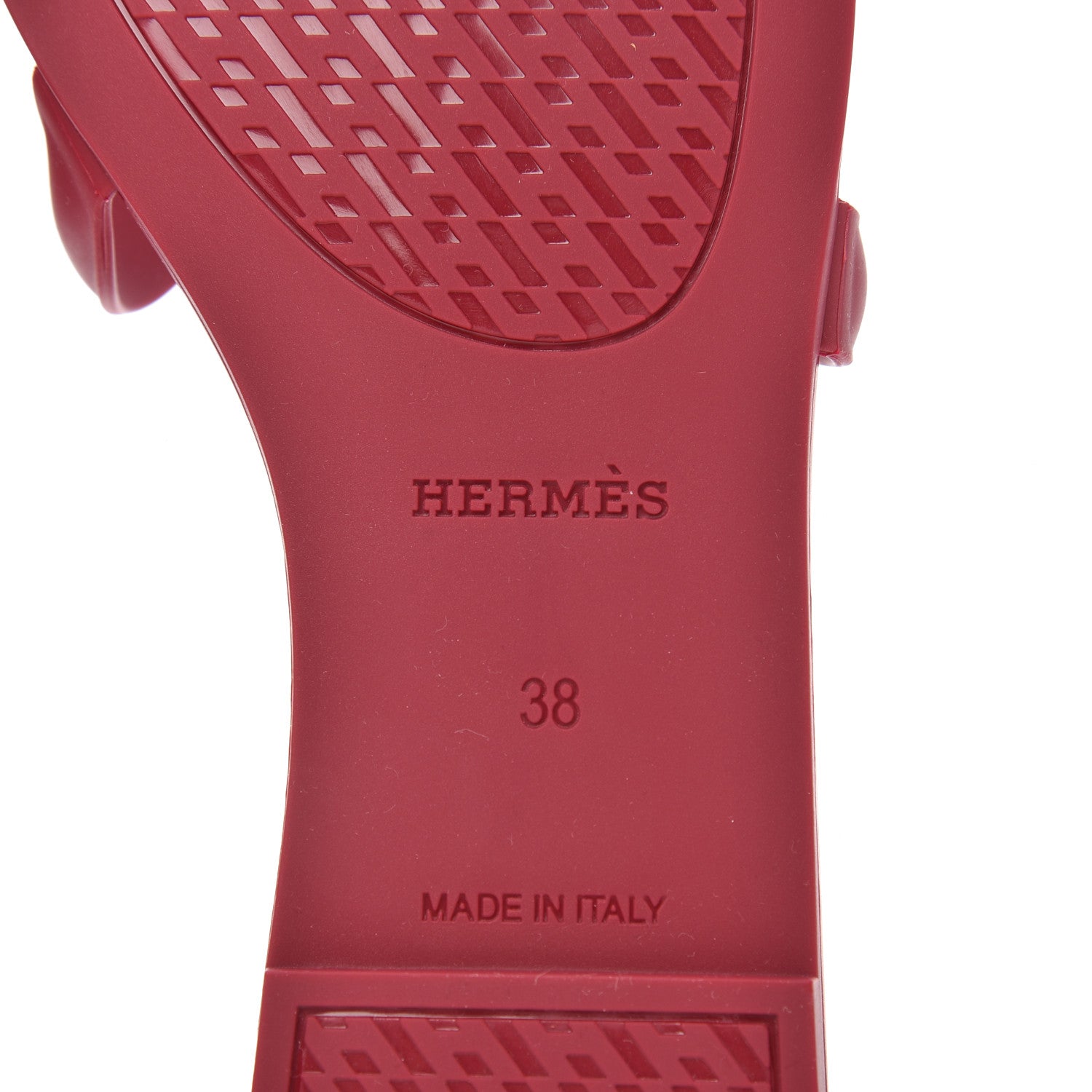 Hermes Rubber Aloha Sandals 38 Rose Baie 7 of 9