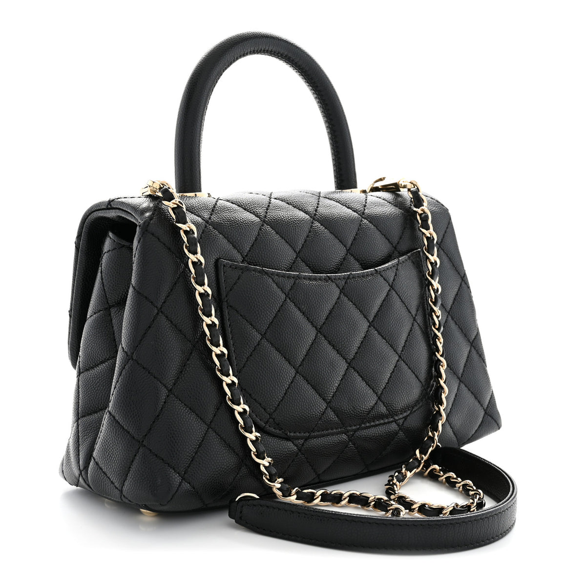 Chanel Caviar Quilted Mini Coco Handle Flap Black 3 of 10
