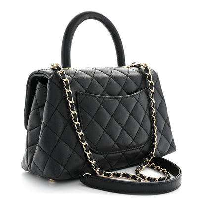 Chanel Caviar Quilted Mini Coco Handle Flap Black 3 of 10