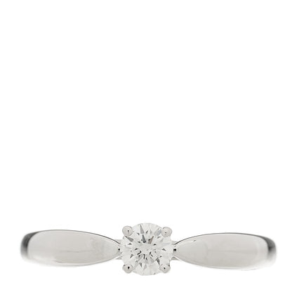 Tiffany Platinum Diamond .21ct Harmony Solitaire Engagement Ring 53 6.25 1 of 5