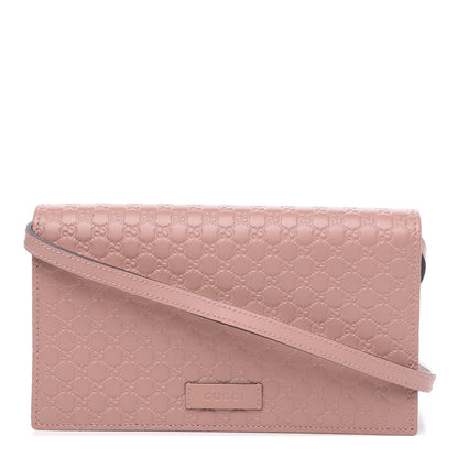 Gucci Microguccissima Crossbody Wallet Soft Pink 1 of 11