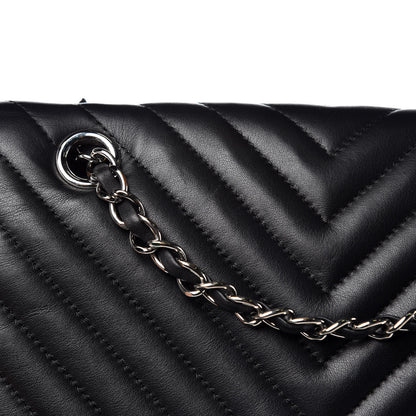 Chanel Calfskin Chevron Quilted Large Urban Spirit Backpack Black 13 of 13
