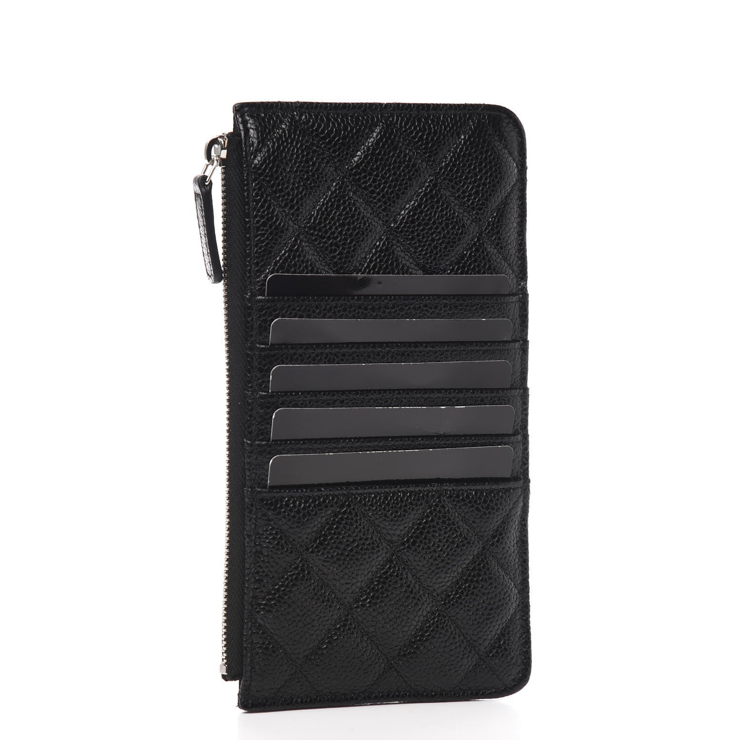 Chanel Caviar Quilted Classic Flat Wallet Pouch So Black 2 of 7