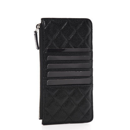 Chanel Caviar Quilted Classic Flat Wallet Pouch So Black 2 of 7