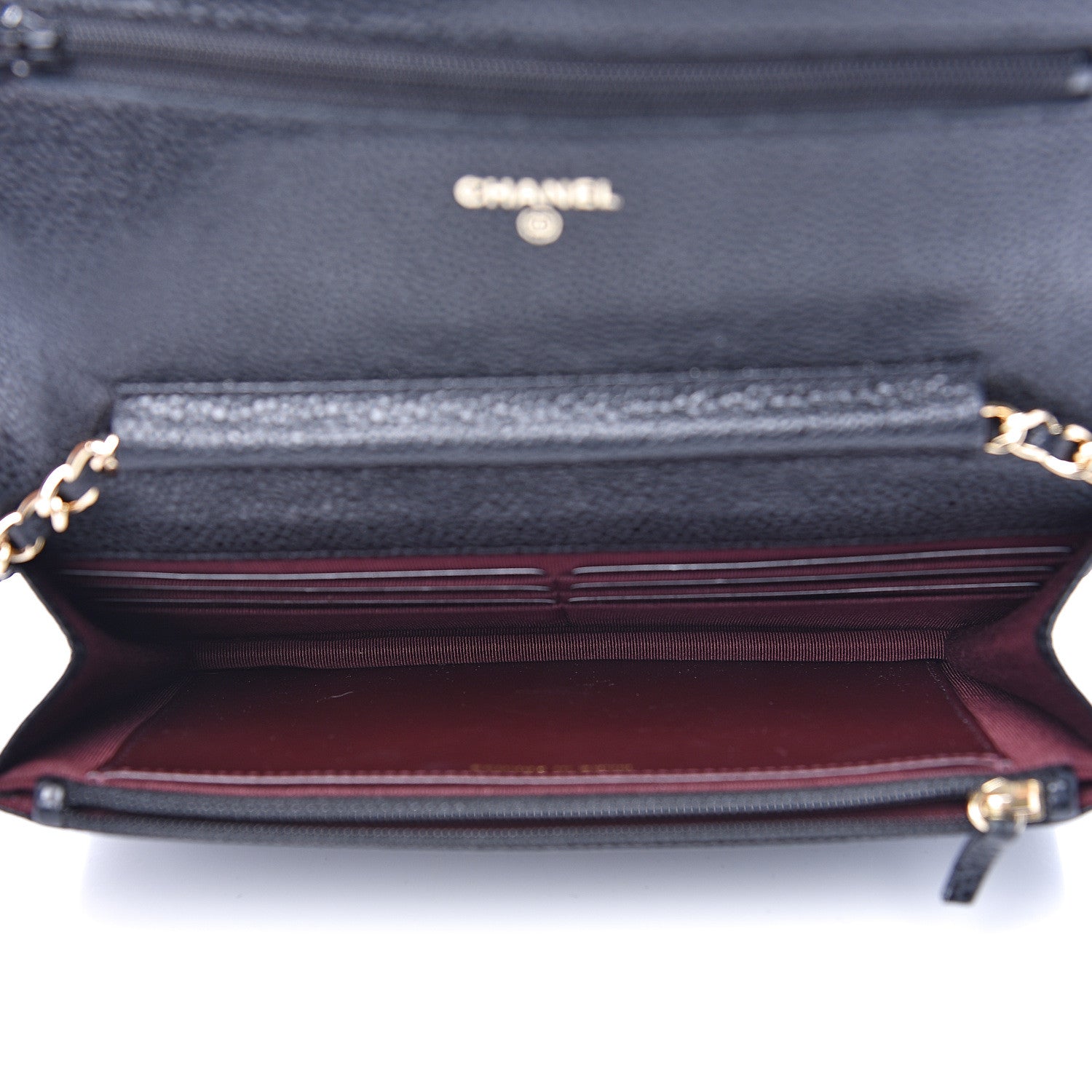 Chanel Caviar Quilted Wallet On Chain WOC Black 4 of 10