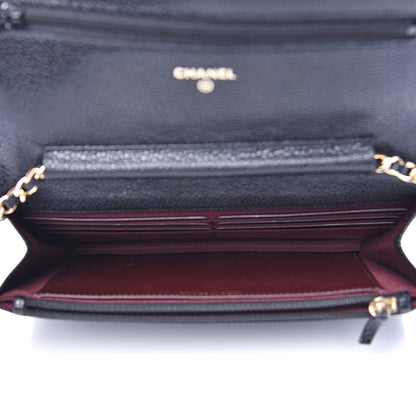 Chanel Caviar Quilted Wallet On Chain WOC Black 4 of 10
