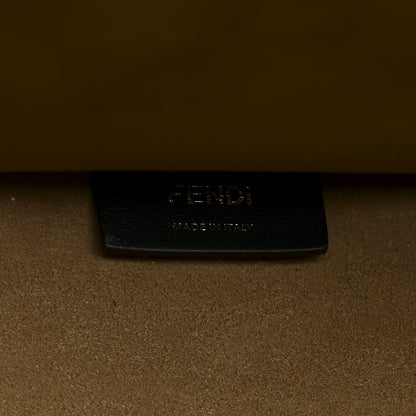 Fendi Fabric Jacquard FF 1974 Logo Large Fendi Sunshine Shopper Tote Tobacco Moro Sand 6 of 11