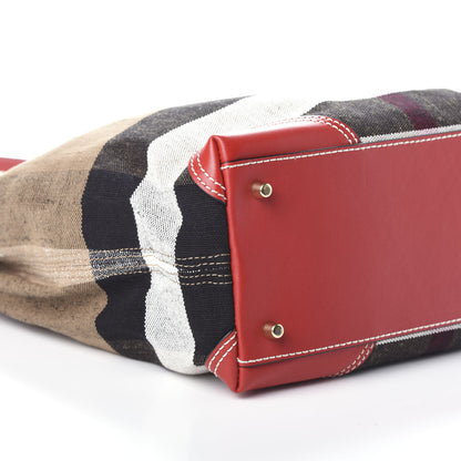 Burberry Canvas Mega Check Medium Maidstone Cadmium Red 8 of 9