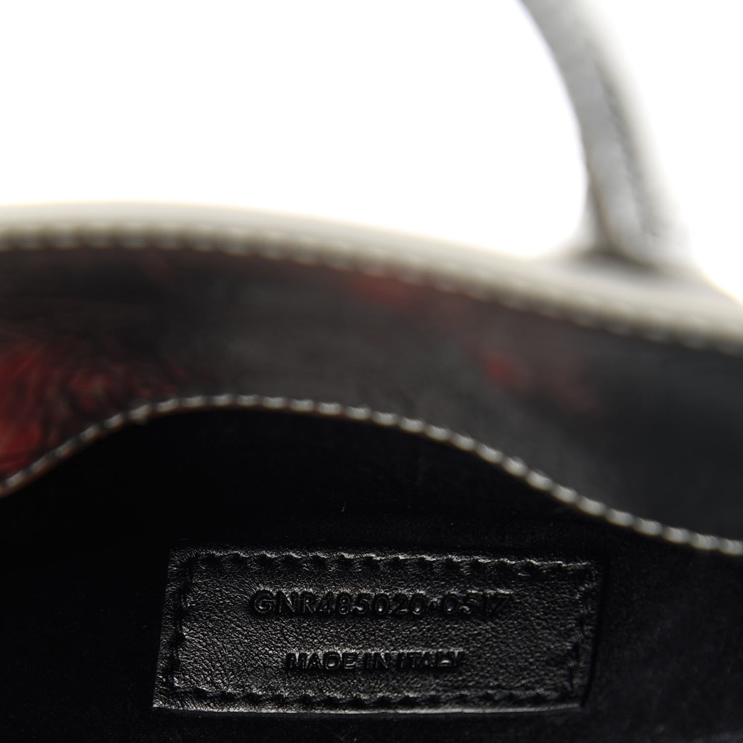 Saint Laurent Metallic Crinkled Calfskin Nano Supple Sac De Jour Silver 9 of 11
