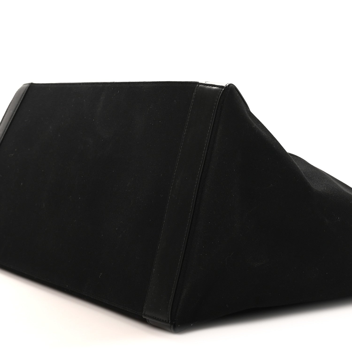 Saint Laurent Linen Calfskin Rive Gauche Tote Black 9 of 9