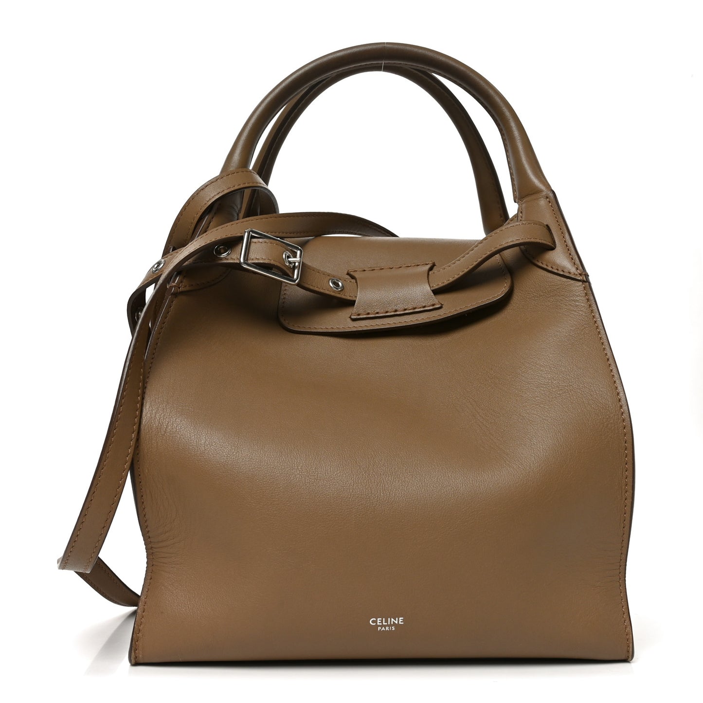 Supple Grained Calfskin Small Big Bag Light Taupe