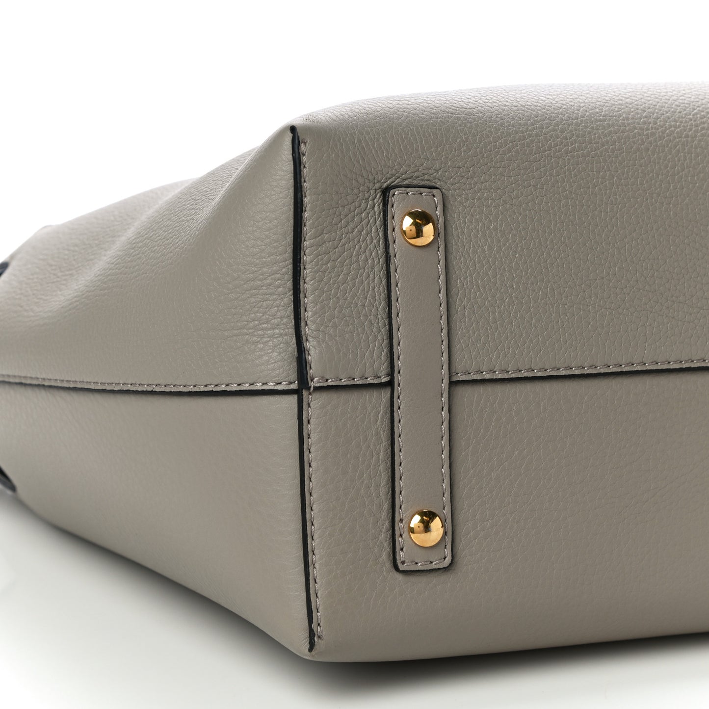 Soft Grain Calfskin Medium Belt Bag Mineral Grey