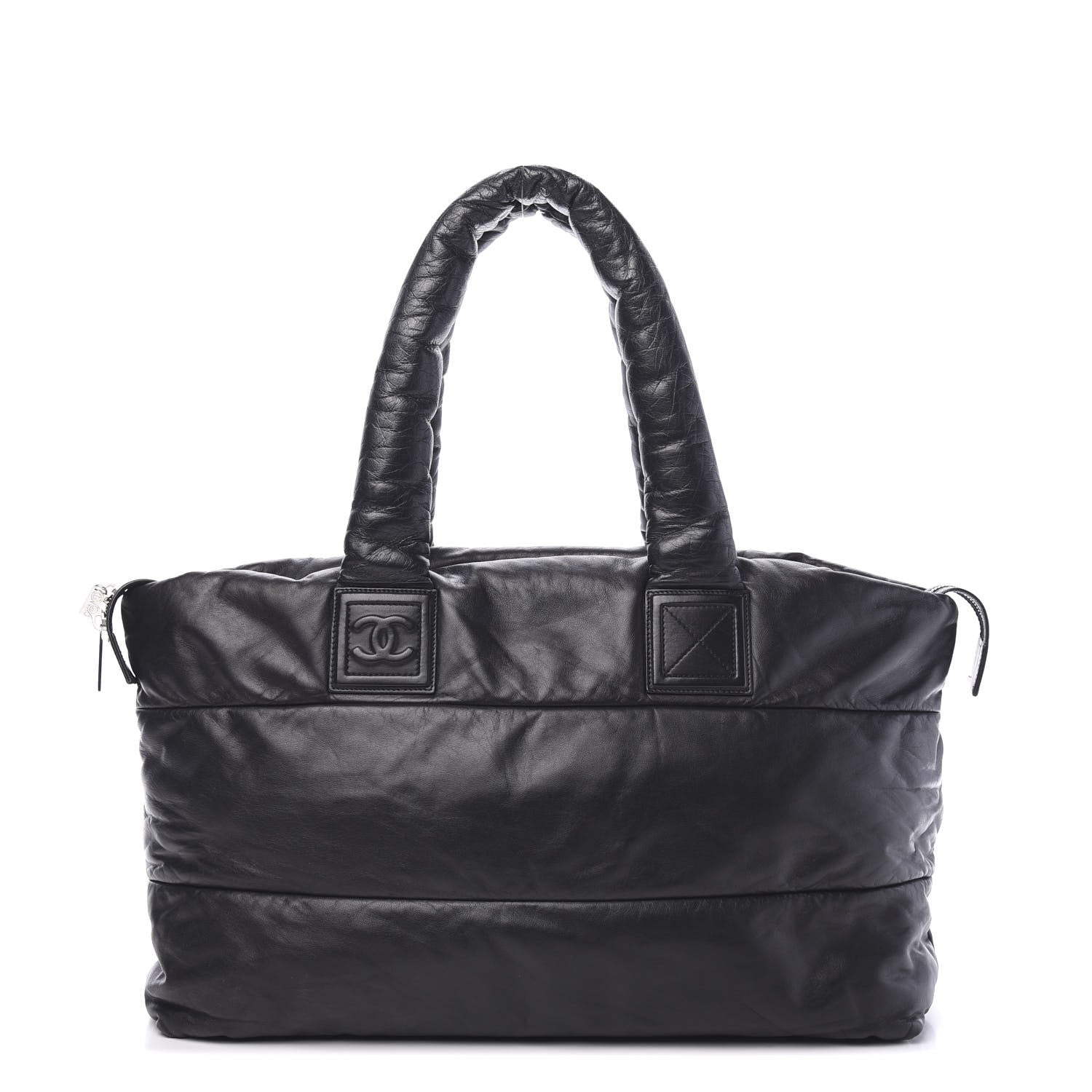 Chanel Lambskin Quilted Medium Coco Cocoon Reversible Tote Black 1 of 13