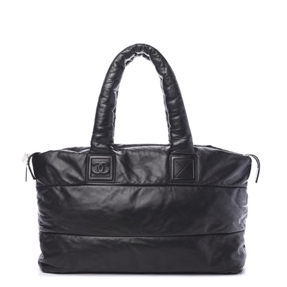 Chanel Lambskin Quilted Medium Coco Cocoon Reversible Tote Black 1 of 13