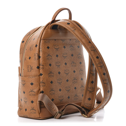 MCM Visetos Studded Small Stark M Backpack Cognac 2 of 12