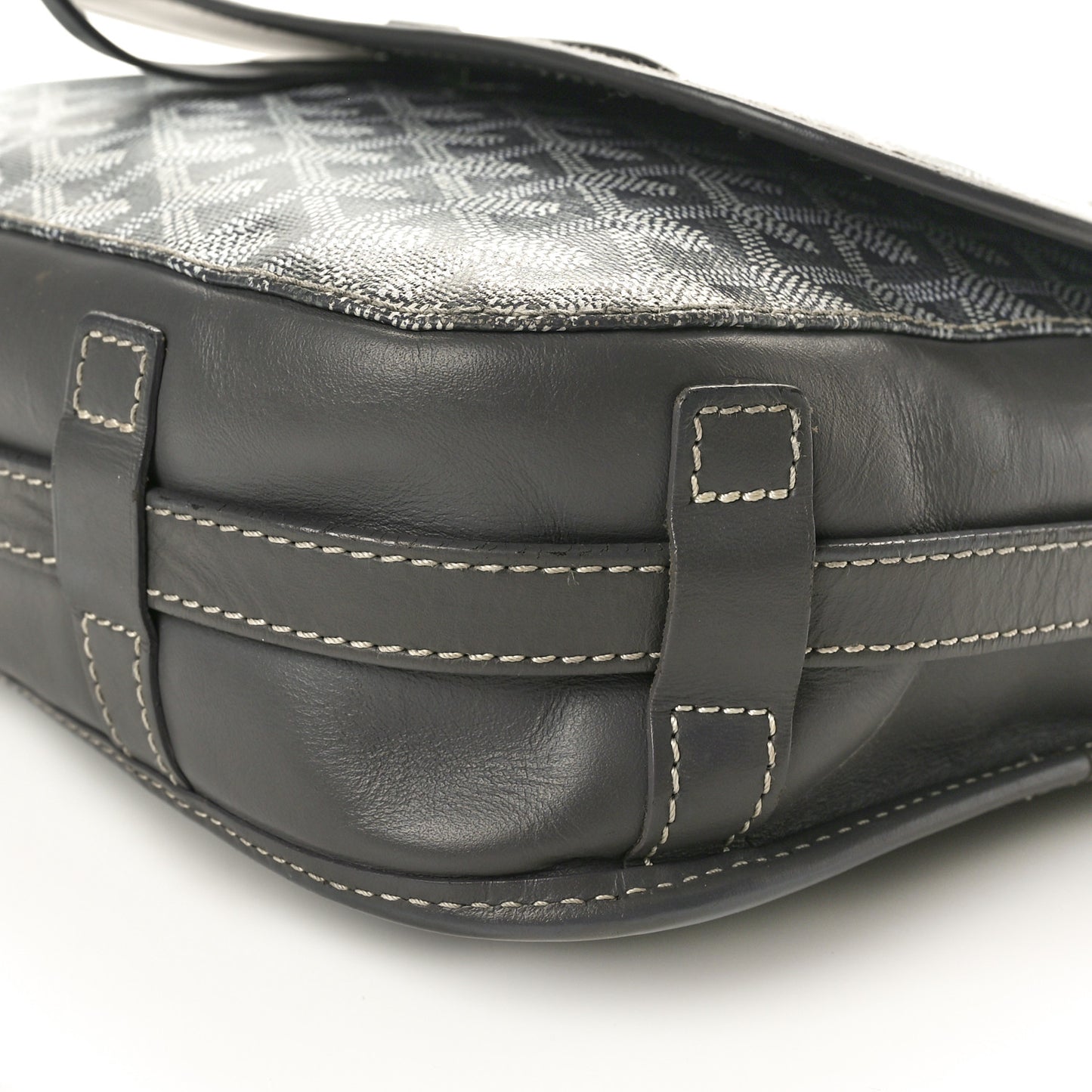 Goyardine Belvedere II MM Messenger Bag Grey