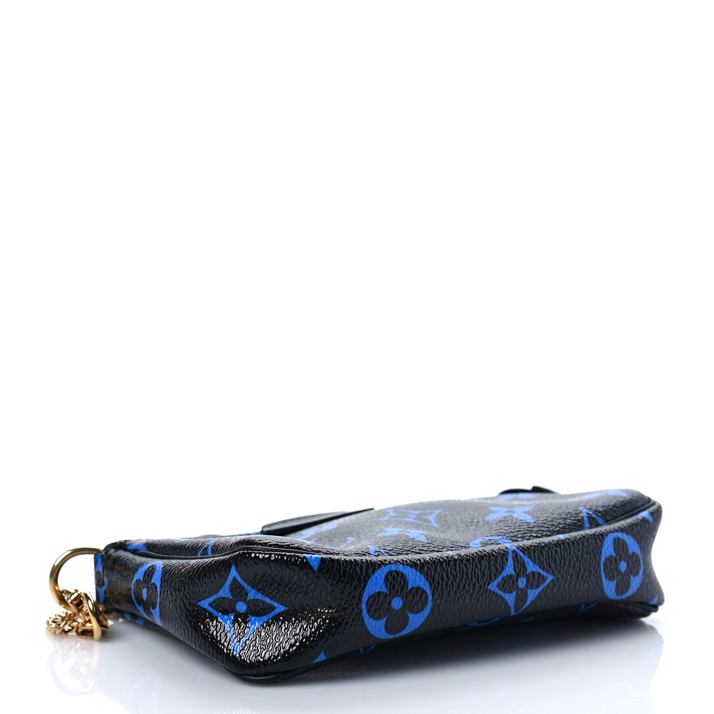 Colored Monogram Mini Pochette Accessories Blue Black