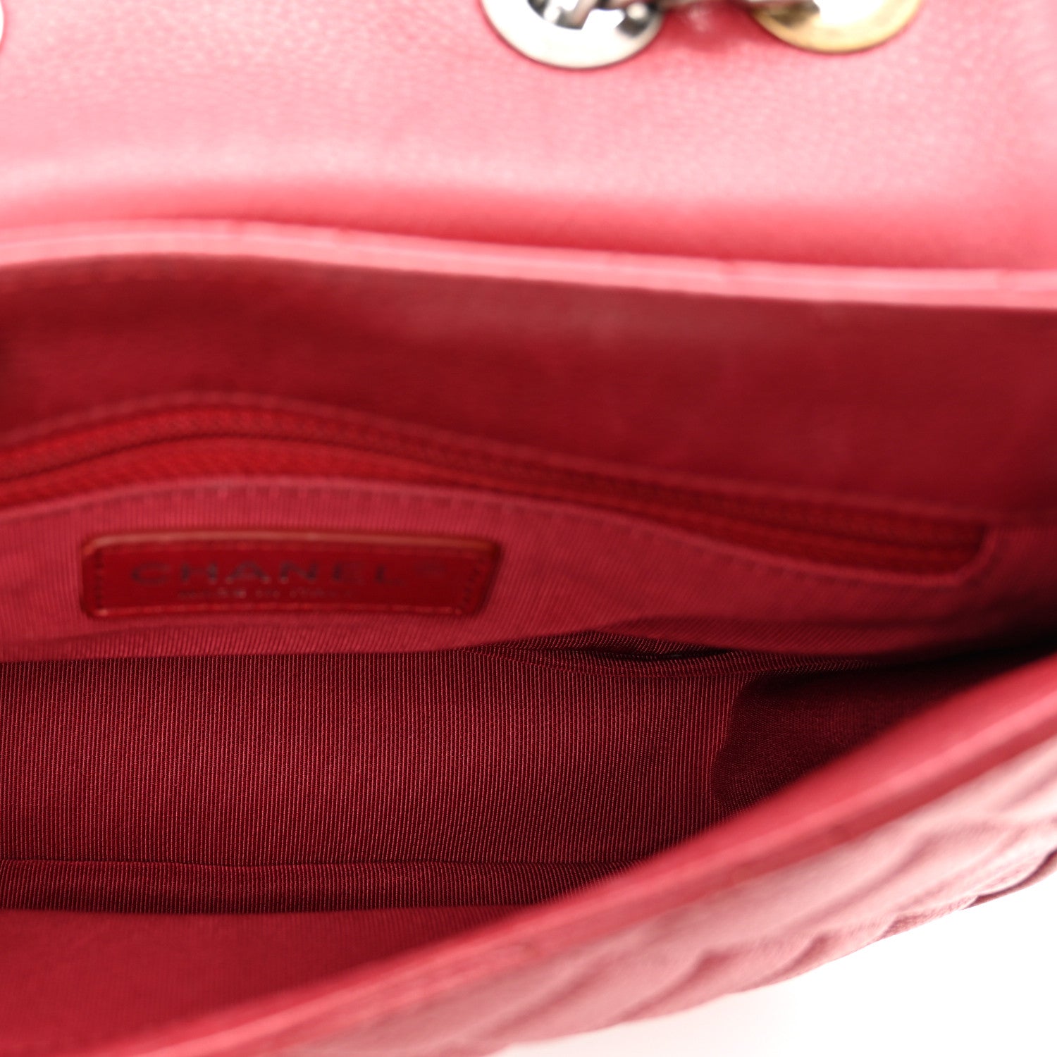 Chanel Caviar Quilted Casual Pocket Messenger Flap Red 6 of 10