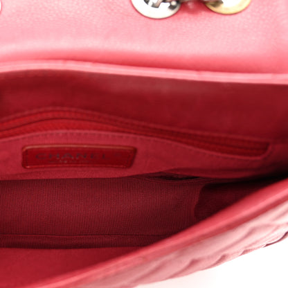 Chanel Caviar Quilted Casual Pocket Messenger Flap Red 6 of 10