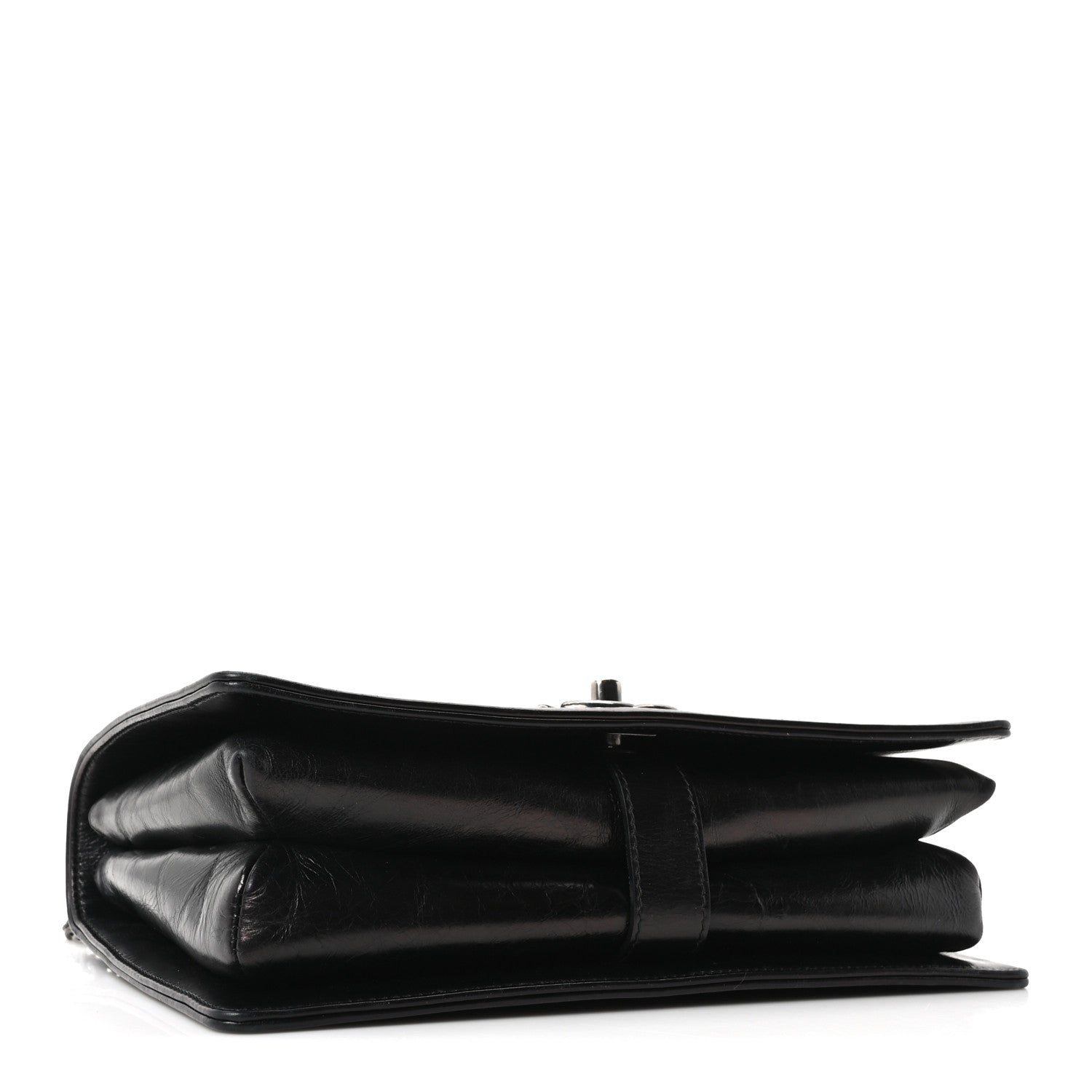 Chanel Glazed Calfskin Quilted Medium Korean Garden Flap Black 4 of 10